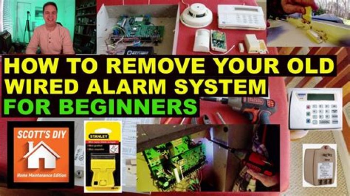 How do you remove an old wired alarm system?