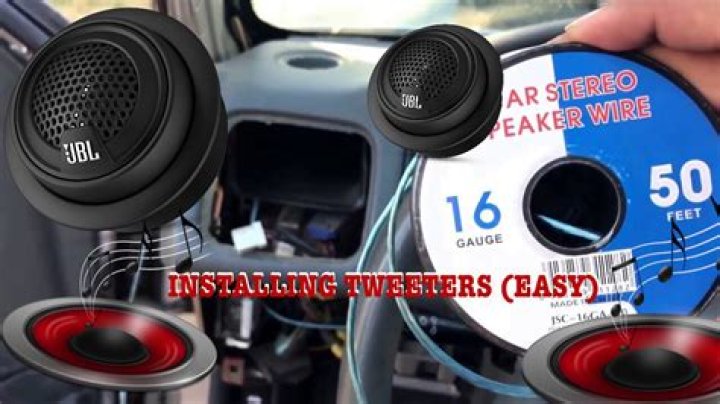 How do you replace speaker tweeters?