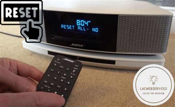 How do you reset a Bose Soundtouch?