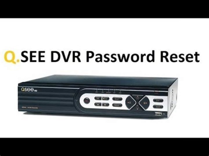 How do you reset a QSEE camera?