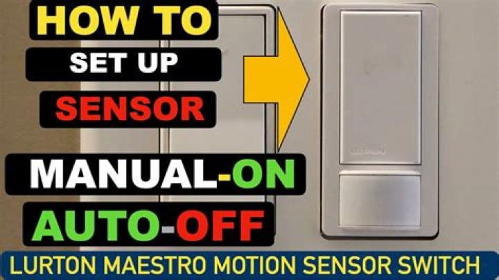 How do you set a motion sensor off?