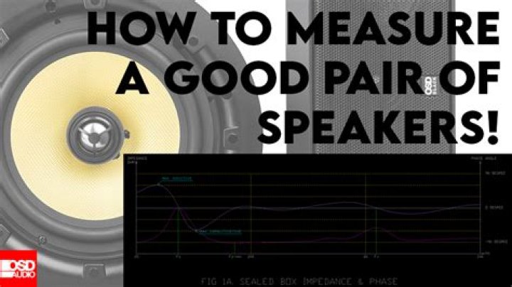 How do you tell if a speaker is good or not?