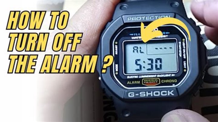 How do you turn an alarm on and off?