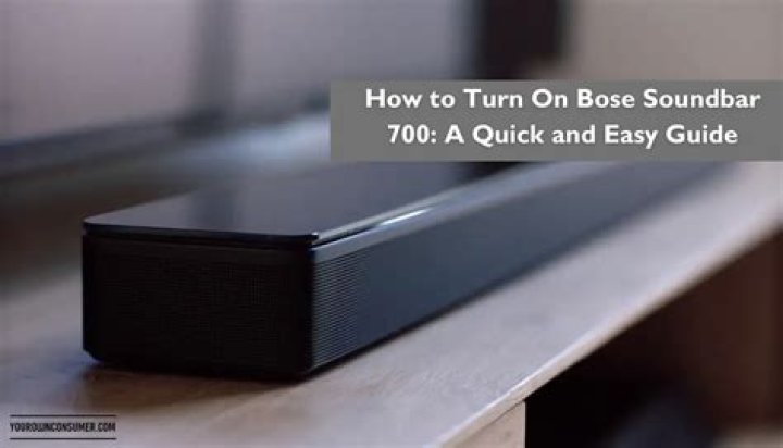 How do you turn on a Bose speaker?