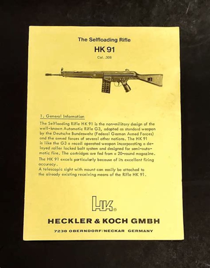 How does a heckler and Koch HK91 work?