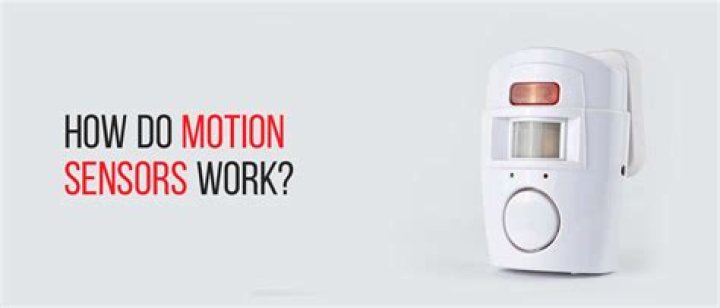 How does a motion sensor work in an alarm system?