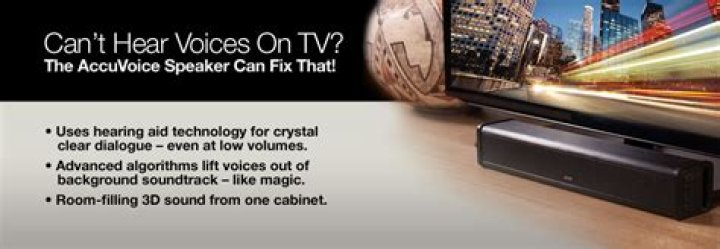 How does accuvoice av200 speaker make voices clear?