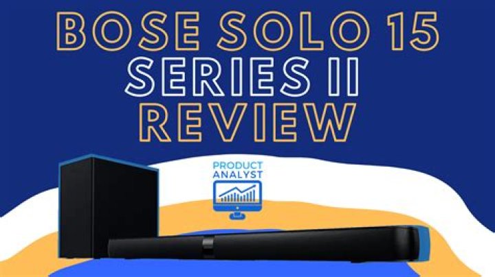 How does Bose solo 15 Series II sound system work?