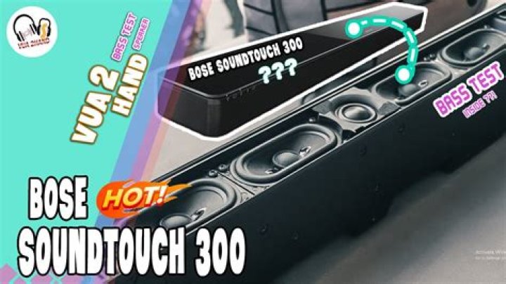 How does the bass work on the SoundTouch 300?