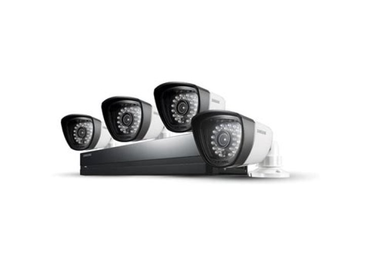How does the Samsung DVR security system work?