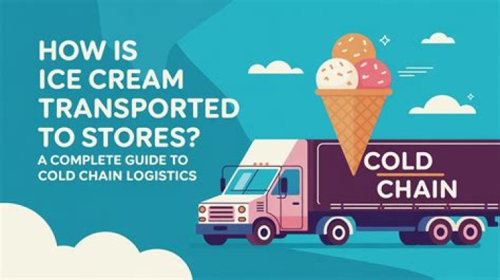 How is ice cream transported?