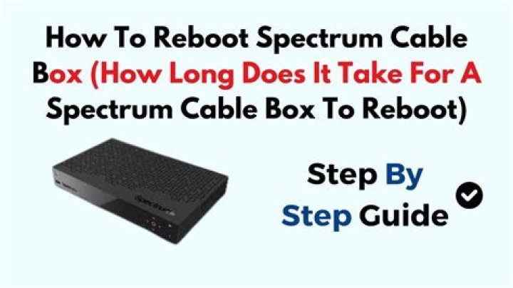 How long does it take for a Spectrum cable box to reboot?
