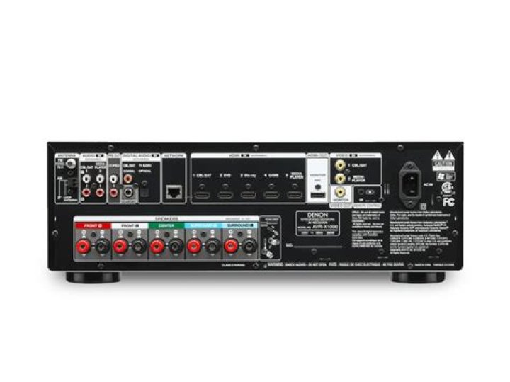 How many channels does a Denon AVR X1000 have?