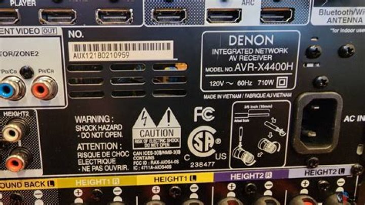 How many channels does a Denon avr-x4400h have?