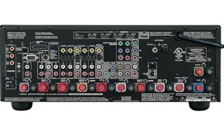 How many channels does an Onkyo tx-sr707 AV receiver have?
