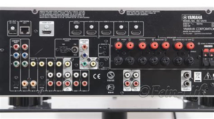How many channels does the Yamaha rx-v673 have?