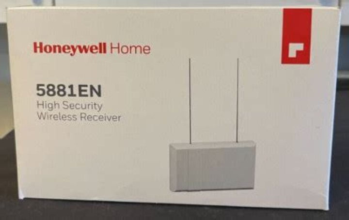 How many RF zones does Honeywell 5881enh wireless receiver support?