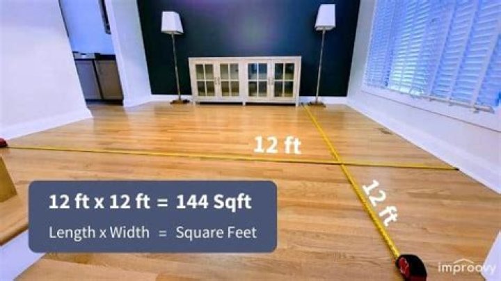 How many square feet is a 11×12 foot room?