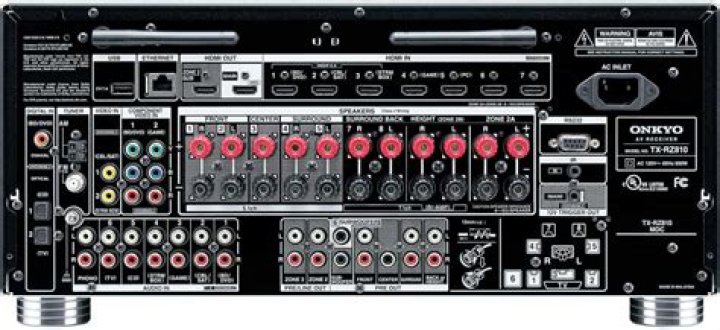 How many watts does Onkyo tx-rz810 AV receiver have?