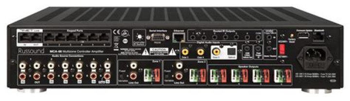How many watts per channel does the russound mca-66 have?