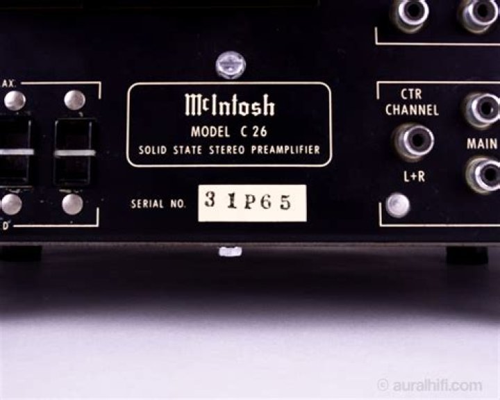 How much does a McIntosh C26 pre amplifier weigh?