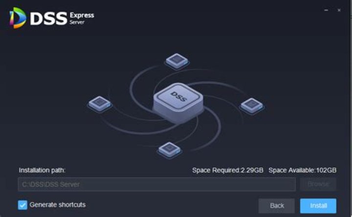 How to change the IP of a DSS Express server?