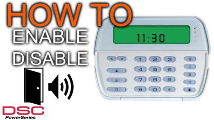 How to enable or disable door chime on DSC power series?