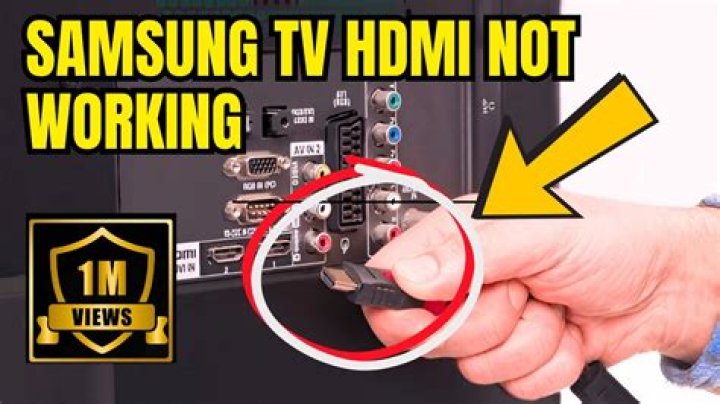 How to fix no HDMI signal on Samsung TV?