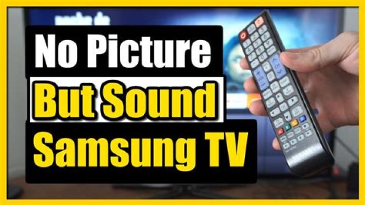 How to get no picture but Sound Cable?