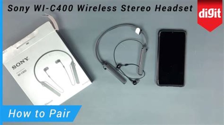 How to pair a Sony wi-c400 headset?