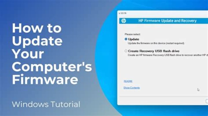How to update a firmware using Windows Update?