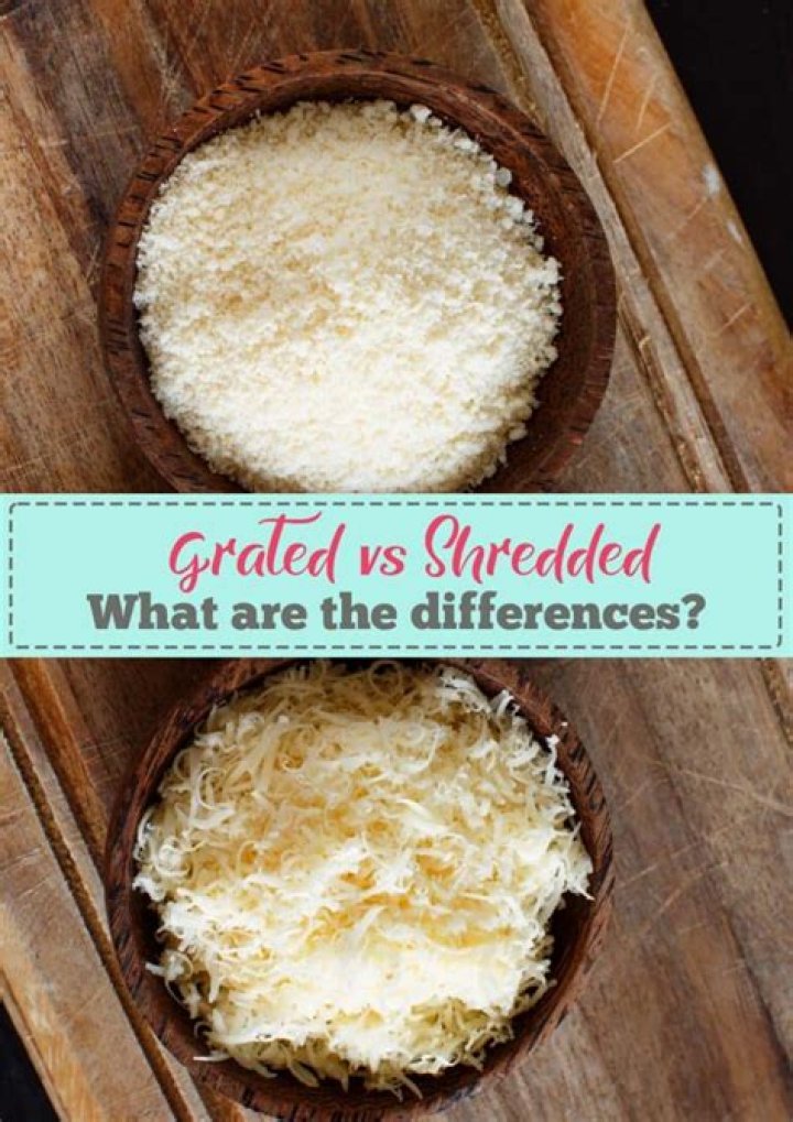 Is cheese grated or shredded?