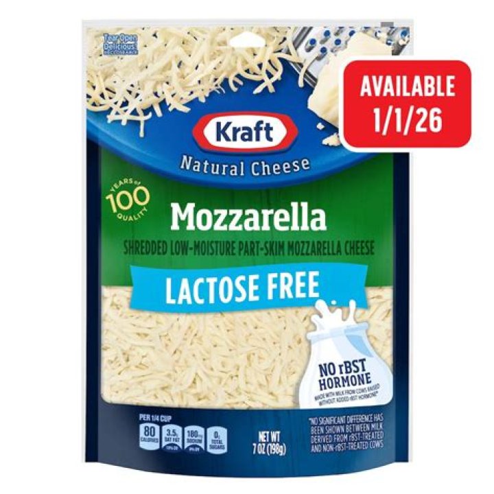 Is Kraft mozzarella lactose free?
