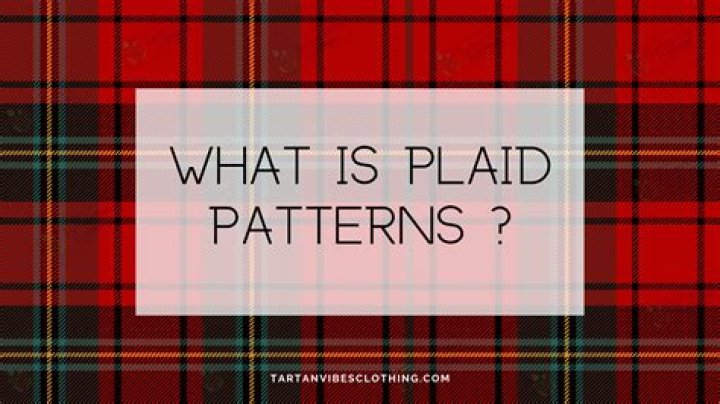 Is plaid a pattern?