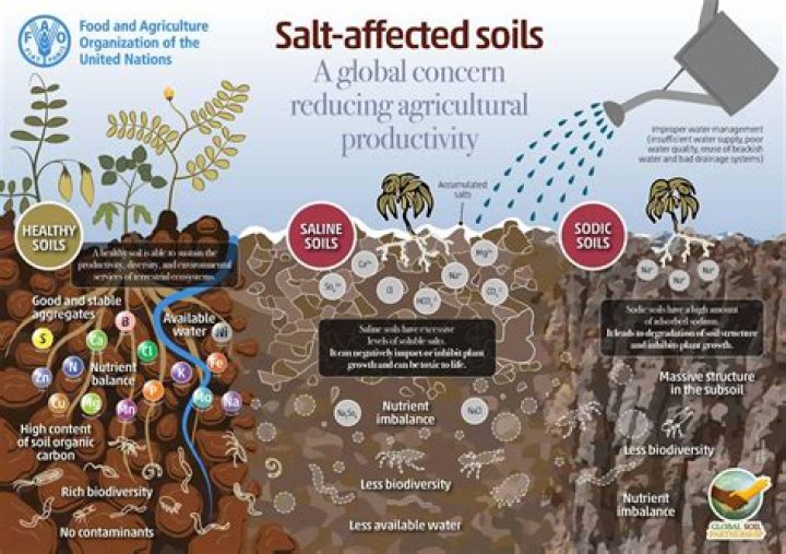 Is saltwater bad for soil?
