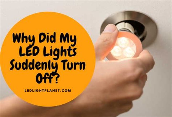 Is there a problem with LED lights not turning off?