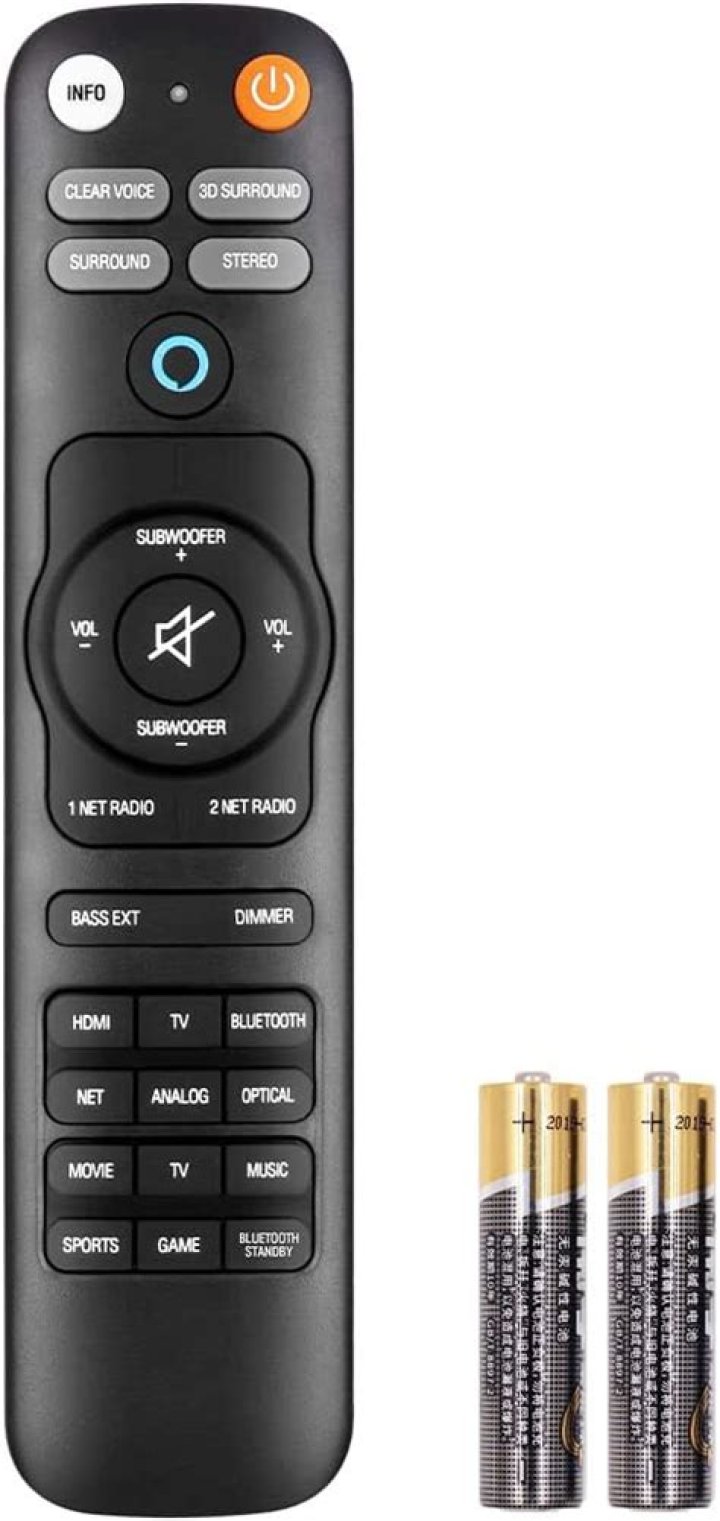Is there remote control for Yamaha Yas 107?