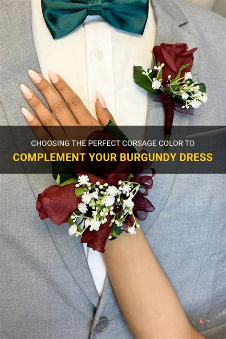 Should your corsage match your dress?