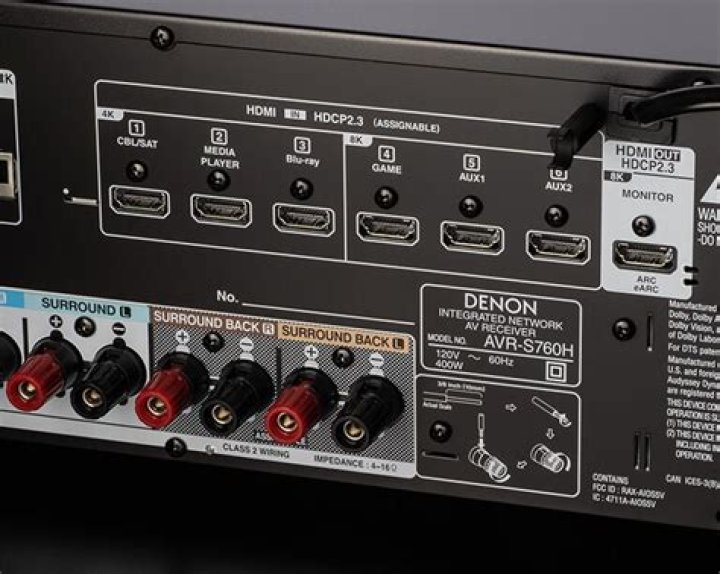 What are the features of a Denon AV receiver?