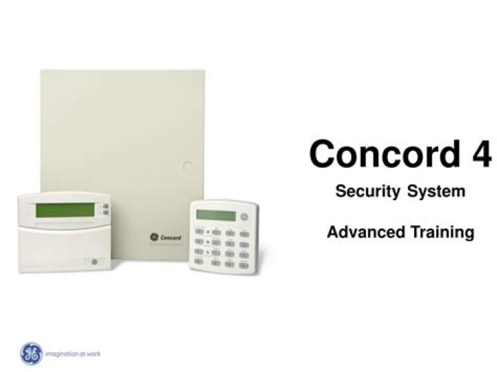 What are the numbers on the Concord 4 series security system?