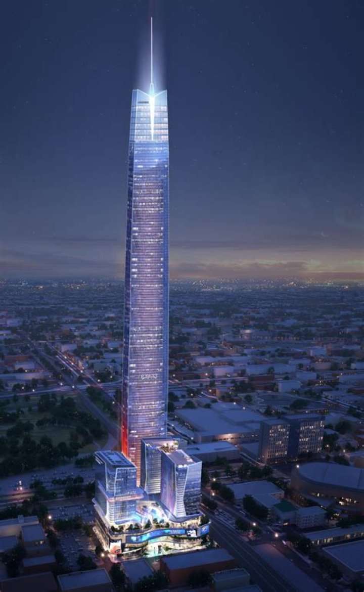 What are the two names for a very tall building?