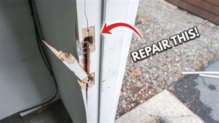 What can I use to replace a broken front door hinge?