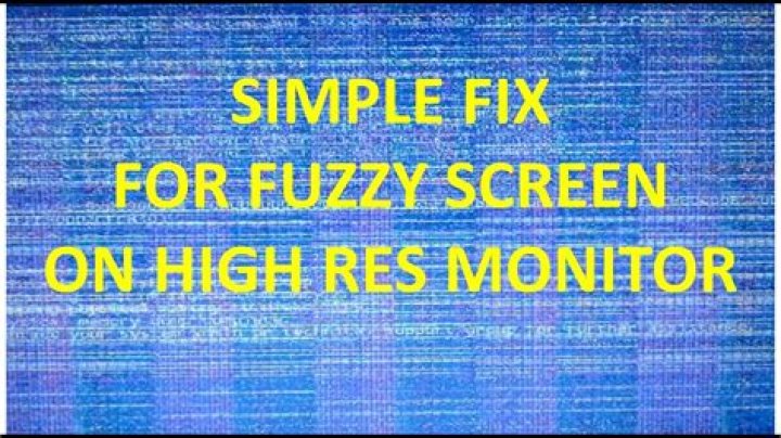 What causes a fuzzy picture on TV?