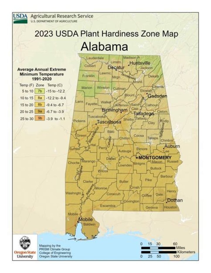 What climate zone is 8a?