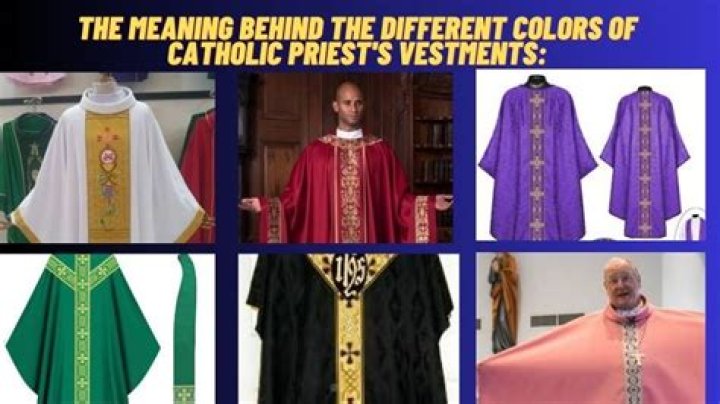 What color does the priest wear on Palm Sunday?