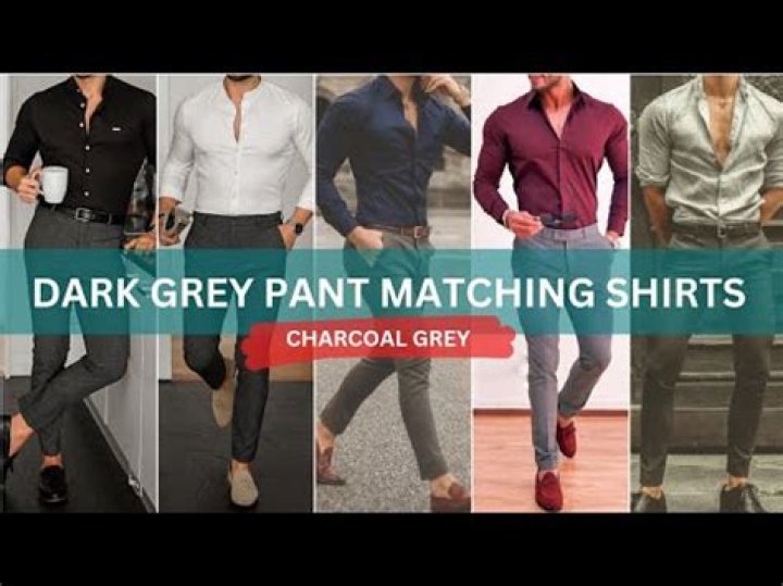 What color pants go with a charcoal shirt?