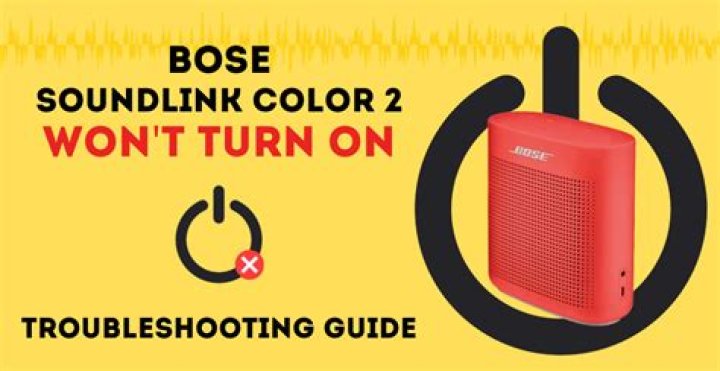What do I do if my Bose SoundLink speaker wont turn on?