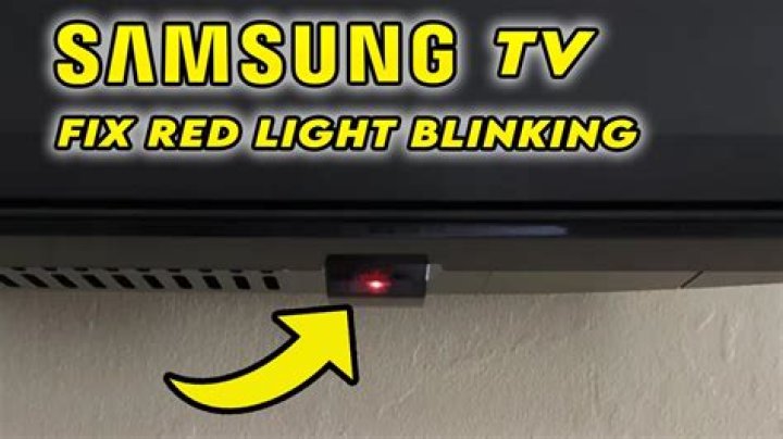 What do I do when my TV is blinking red?