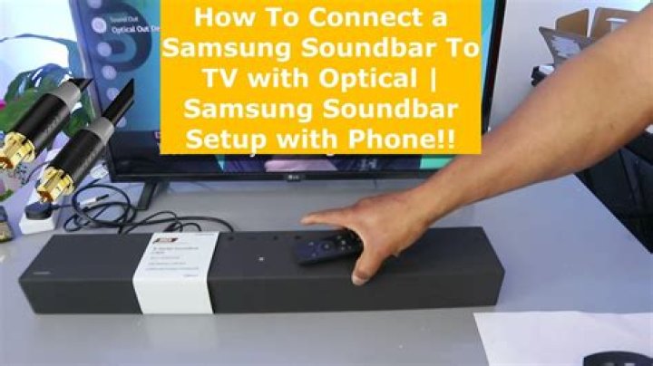 What do I need to set up my Samsung sound bar?