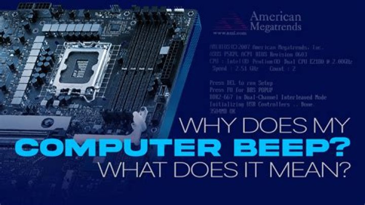 What does 1 beeps mean on a computer?